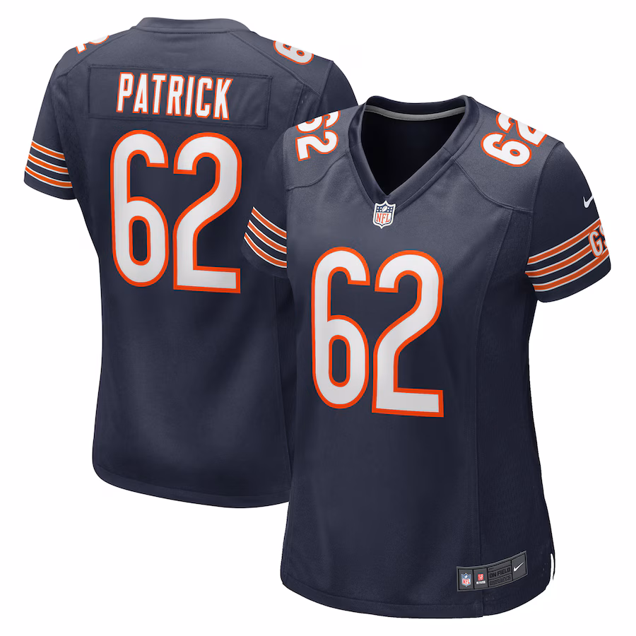 Women's Chicago Bears Lucas Patrick Nike Navy Game Jersey - Jersey