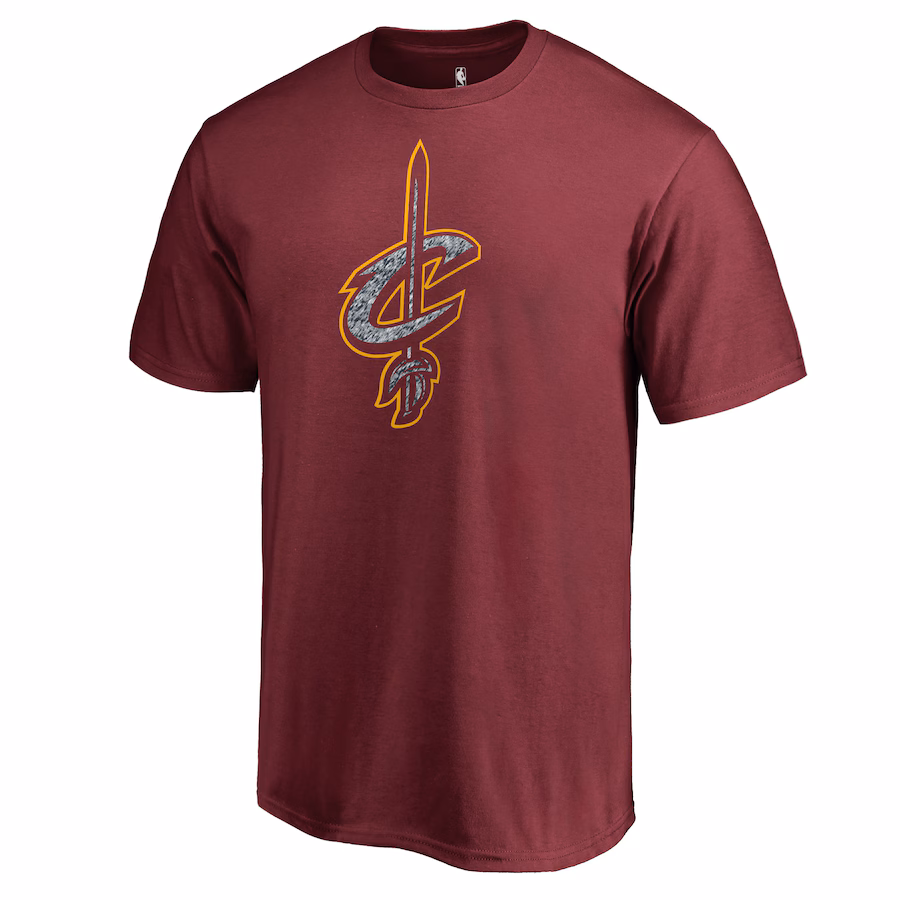 Men's Cleveland Cavaliers Wine Static Logo T-Shirt - Jersey