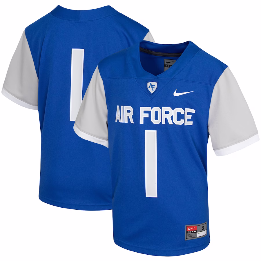 #1 Air Force Falcons Nike Youth Untouchable Football Jersey - Royal - Jersey