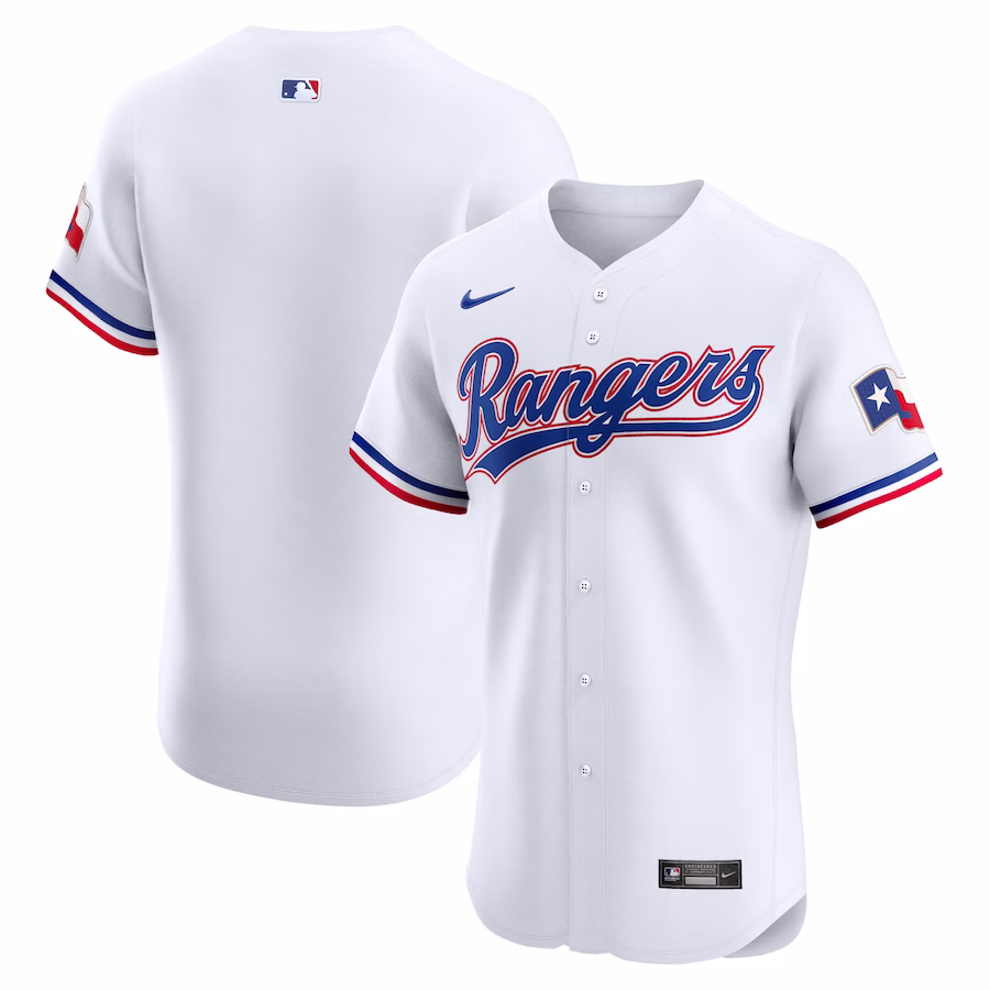 Men's Texas Rangers Nike White Home Elite Jersey - Jersey