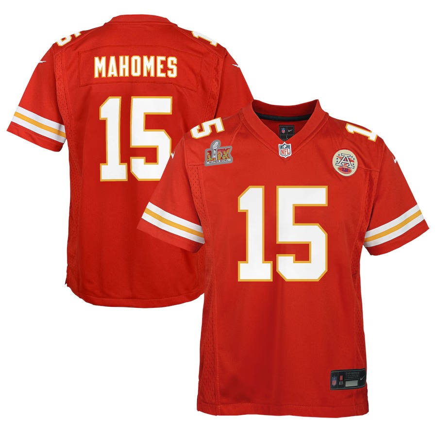 Youth Kansas City Chiefs Patrick Mahomes Nike Red Super Bowl LIX Game Player Jersey - Jersey