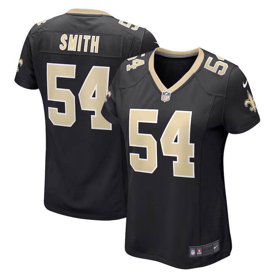 Women's New Orleans Saints Jaylon Smith Nike  Black Team Game Jersey - Jersey
