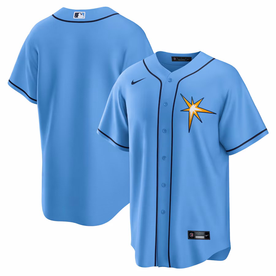 Men's Tampa Bay Rays Nike Light Blue Spring Training Replica Team Jersey - Jersey