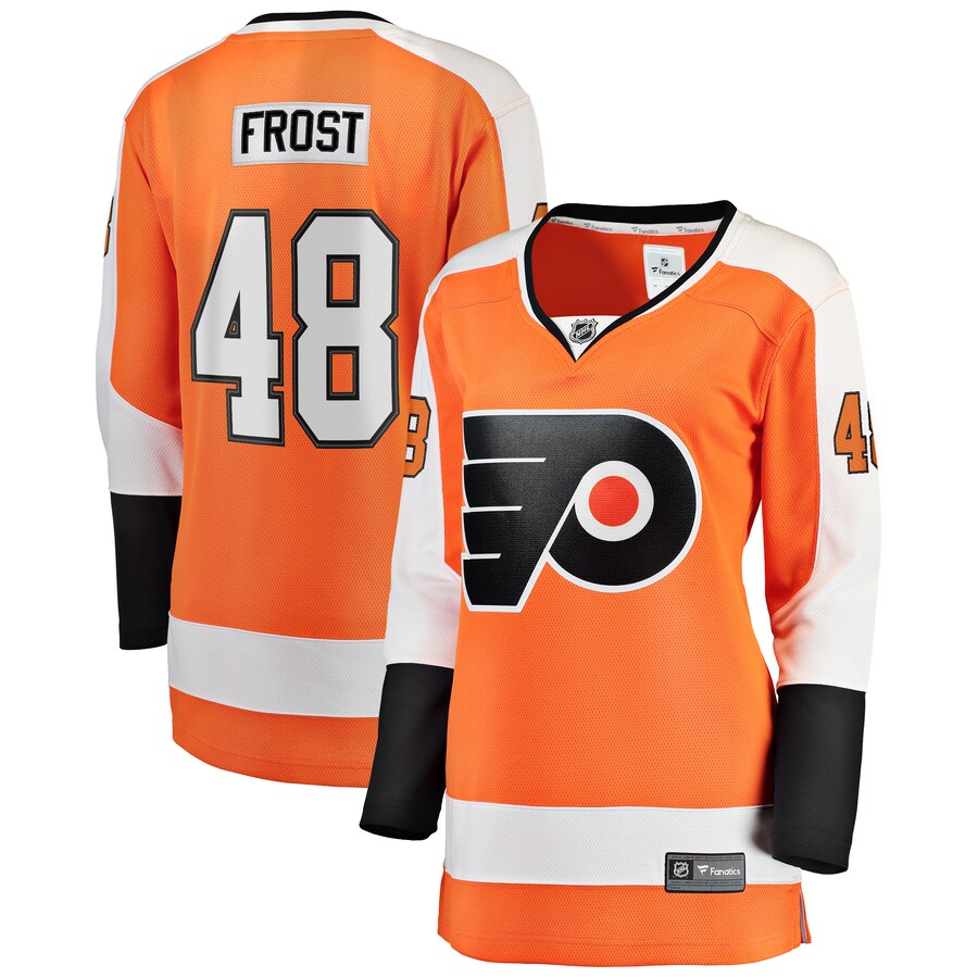 Women's Philadelphia Flyers Morgan Frost Fanatics Branded Orange Breakaway Player Jersey - Jersey