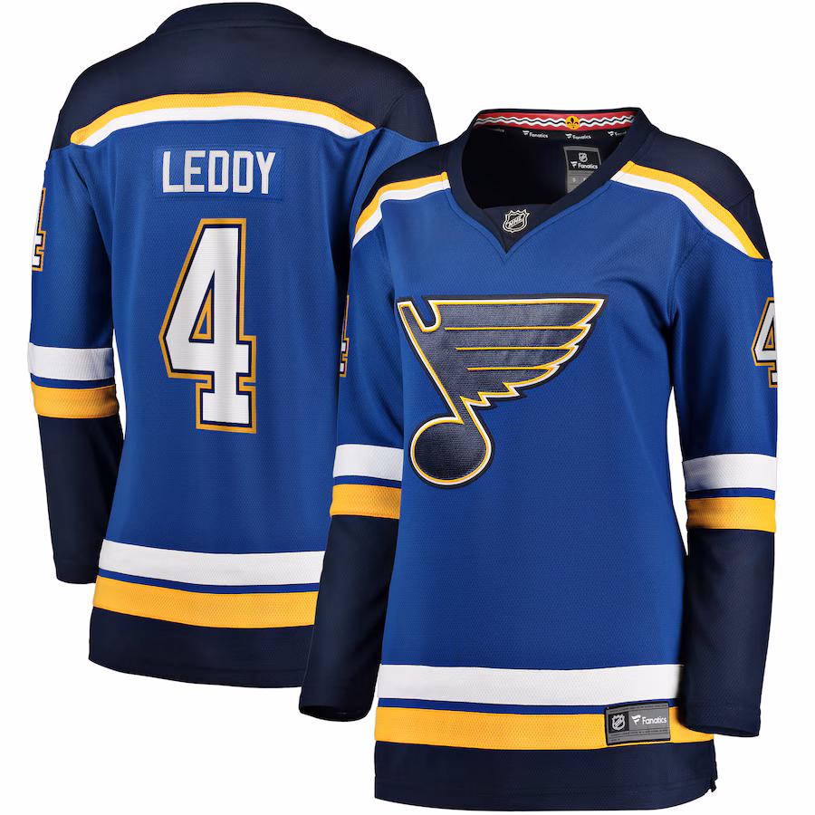 Women's St. Louis Blues Nick Leddy Fanatics Blue Home Breakaway Player Jersey - Jersey