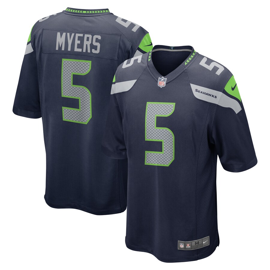Men's Seattle Seahawks Jason Myers Nike College Navy Game Jersey - Jersey