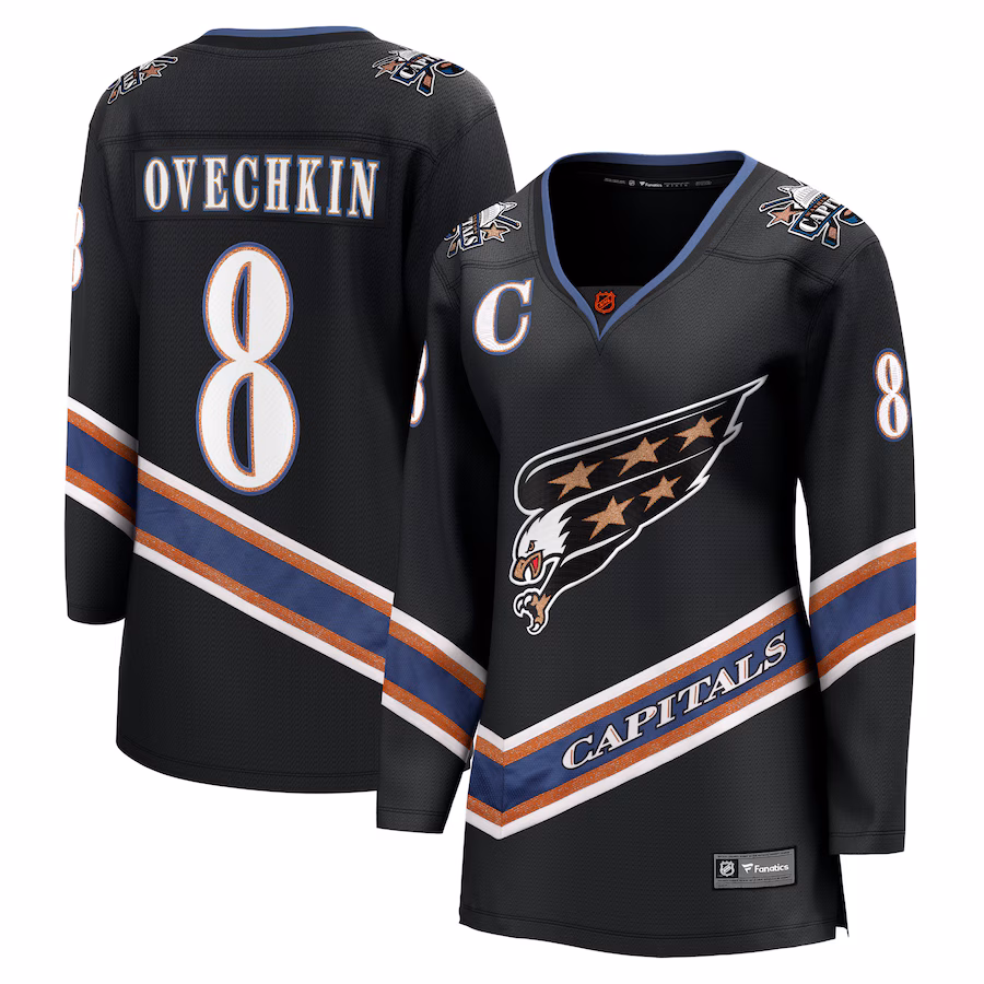 Women's Washington Capitals Alexander Ovechkin Fanatics Black Special Edition 2.0 Breakaway Player Jersey - Jersey