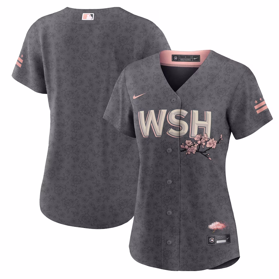 Women's Washington Nationals Nike Gray City Connect Replica Team Jersey - Jersey