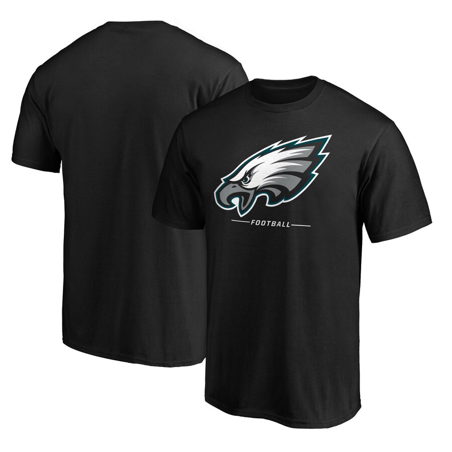 Men's Philadelphia Eagles  Black Team Lockup T-Shirt - Jersey