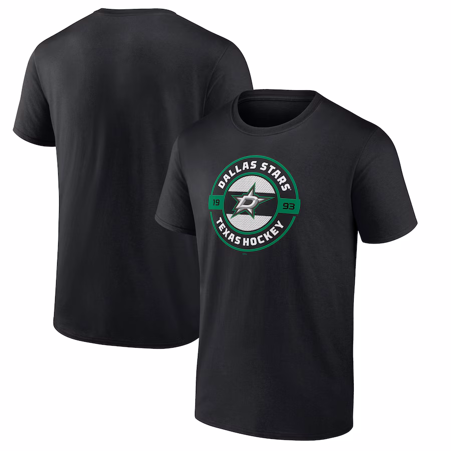 Men's Dallas Stars Fanatics Black Local T-Shirt - Jersey