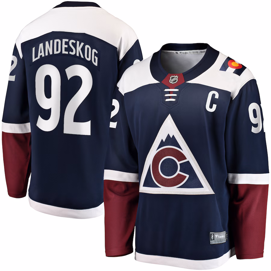 Men's Colorado Avalanche Gabriel Landeskog Fanatics Navy Premier Breakaway Player Jersey - Jersey