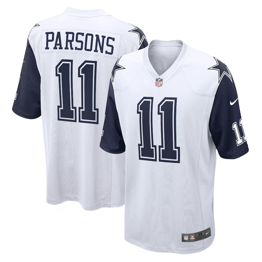 Men's Dallas Cowboys Micah Parsons Nike White Alternate Game Team Jersey - Jersey
