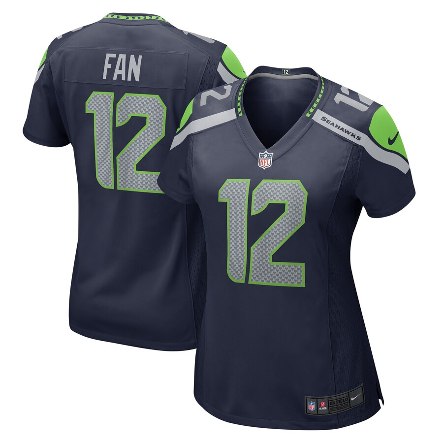 Women's Seattle Seahawks 12s Nike Navy Player Jersey - Jersey