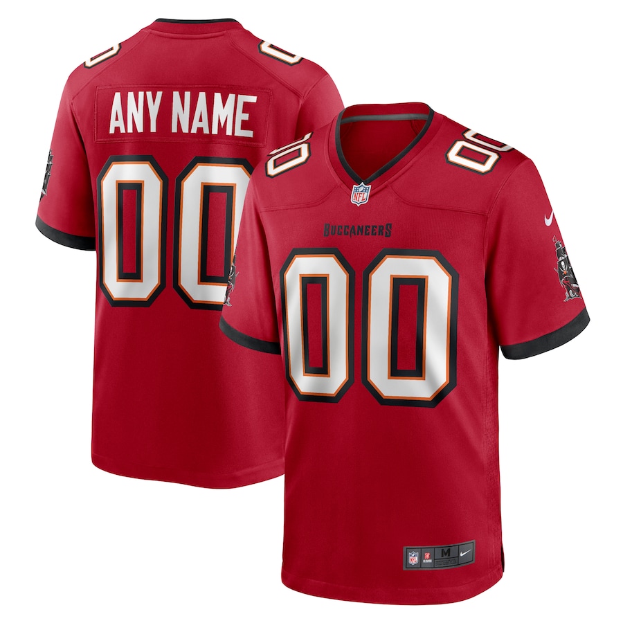 Men's Nike Red Tampa Bay Buccaneers Team Custom Game Jersey - Jersey