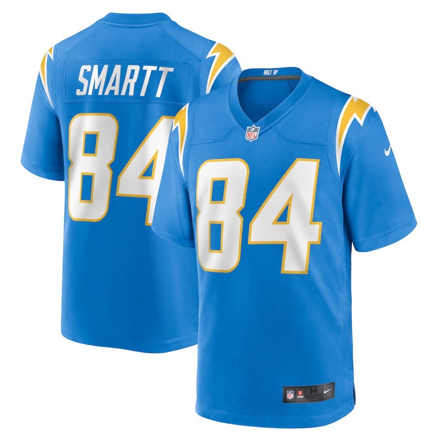 Men's Los Angeles Chargers Stone Smartt Nike  Powder Blue Team Game Jersey - Jersey