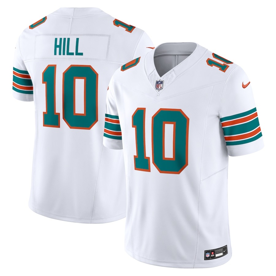 Men's Miami Dolphins Tyreek Hill Nike White Vapor F.U.S.E. Limited Jersey - Jersey