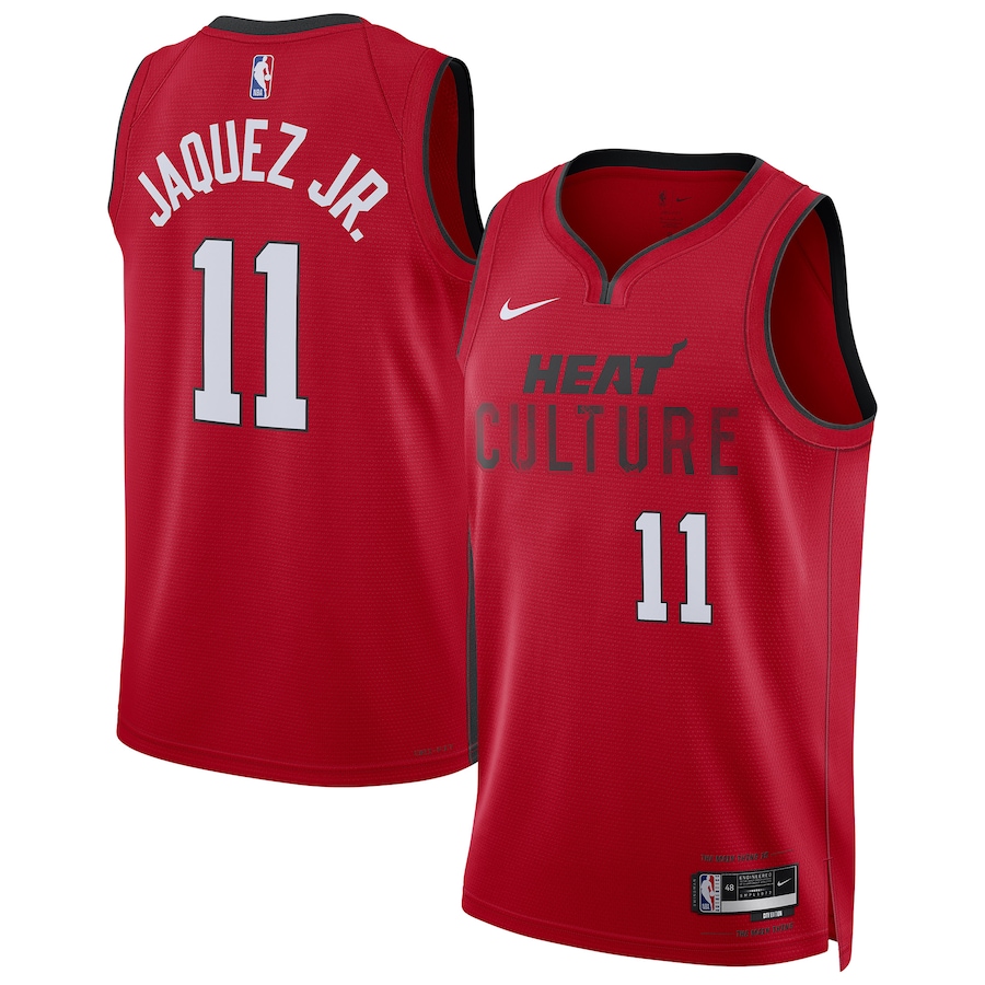 Unisex Miami Heat Jaime Jaquez Jr. Nike Red 2024/25 Swingman Player Jersey - City Edition - Jersey