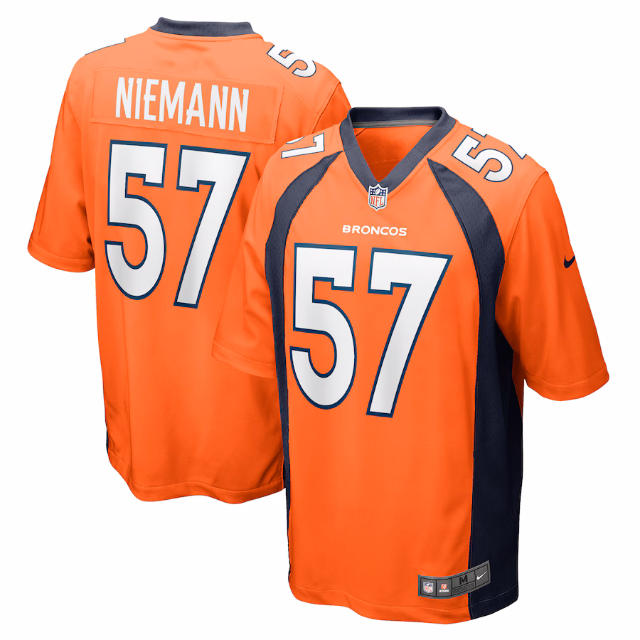 Men's Denver Broncos Ben Niemann Nike  Orange Team Game Jersey - Jersey