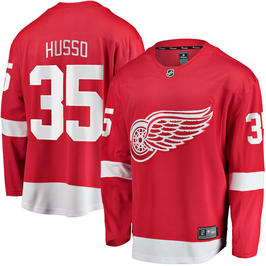 Men's Detroit Red Wings Ville Husso Fanatics Red Home Breakaway Player Jersey - Jersey