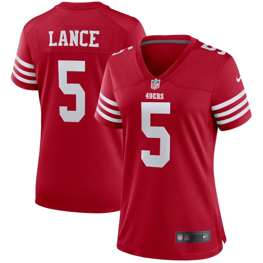 Women's San Francisco 49ers Trey Lance Nike Scarlet Player Jersey - Jersey