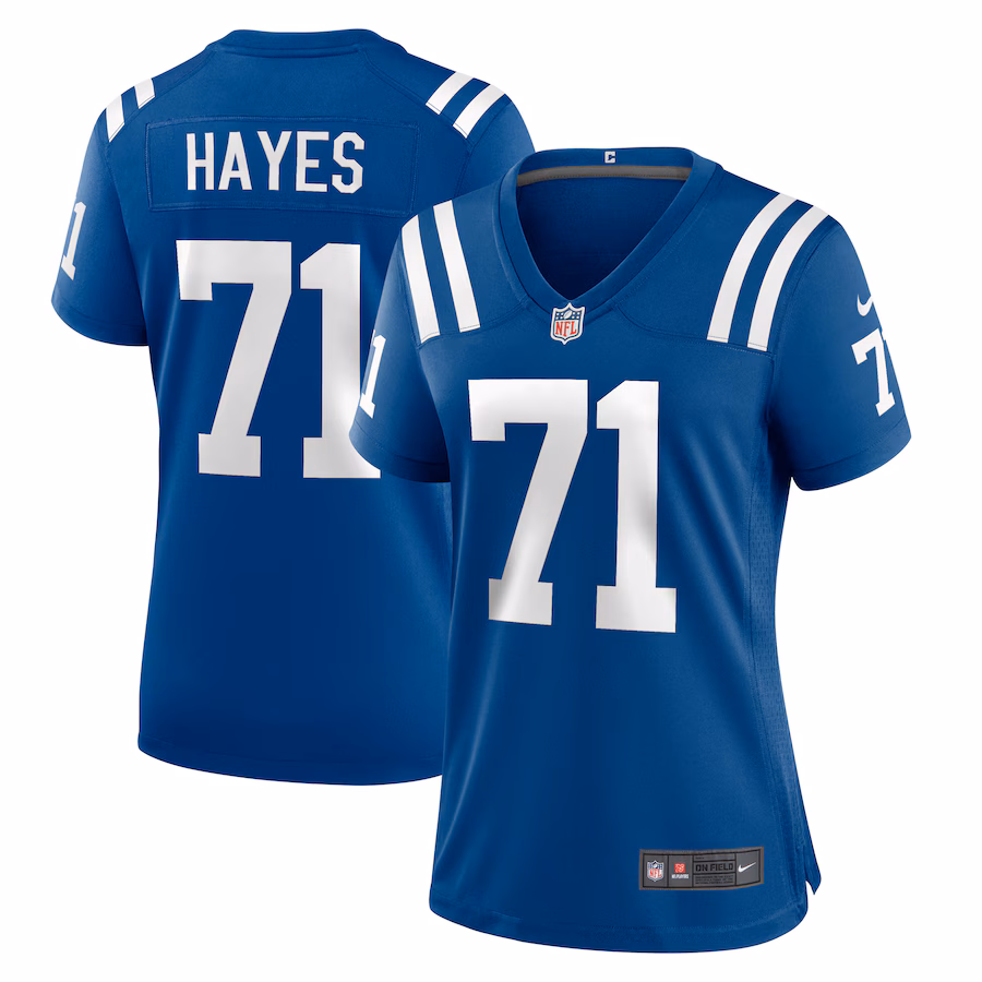 Women's Indianapolis Colts Ryan Hayes Nike  Royal Team Game Jersey - Jersey