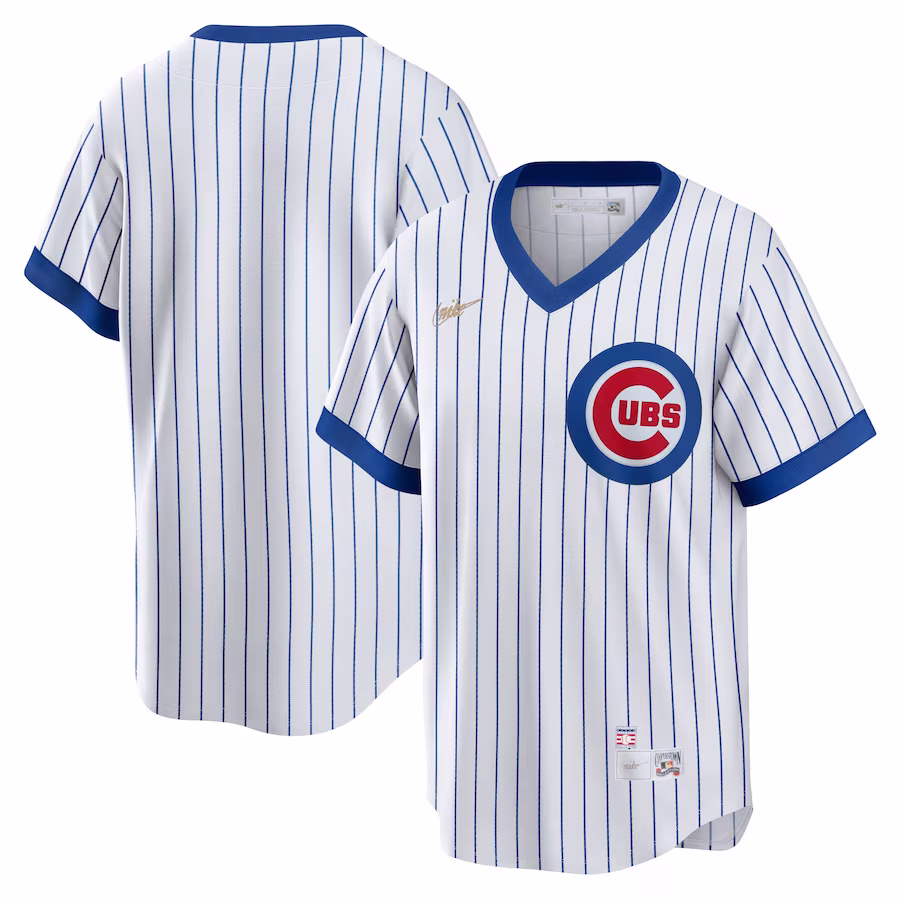 Men's Chicago Cubs Nike White Home Cooperstown Collection Team Jersey - Jersey
