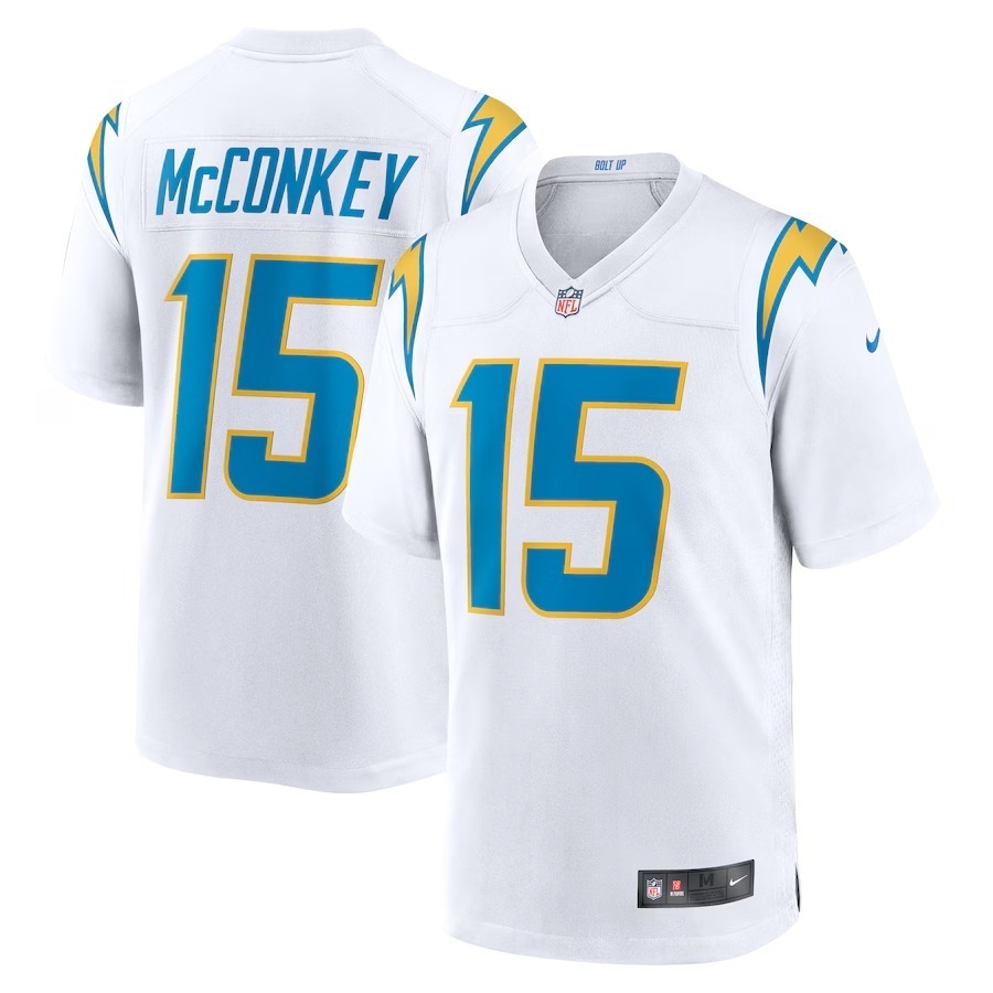 Men's Los Angeles Chargers Ladd McConkey Nike  White Game Jersey - Jersey