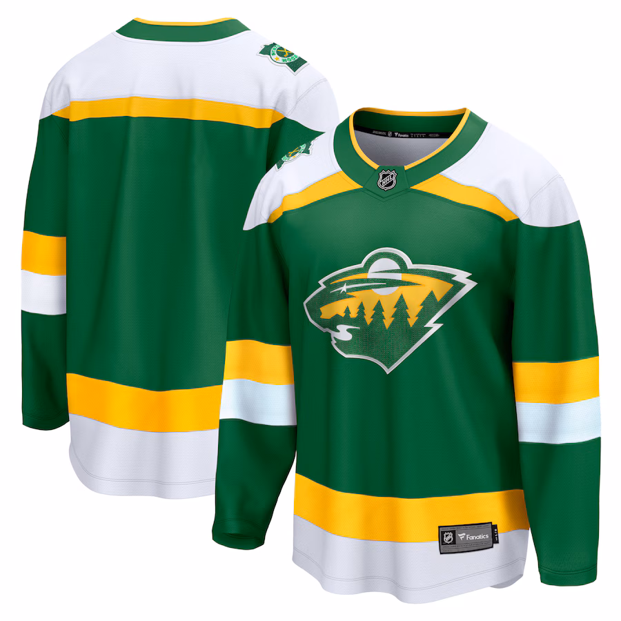 Men's Minnesota Wild Fanatics Green Alternate Premier Breakaway Jersey - Jersey