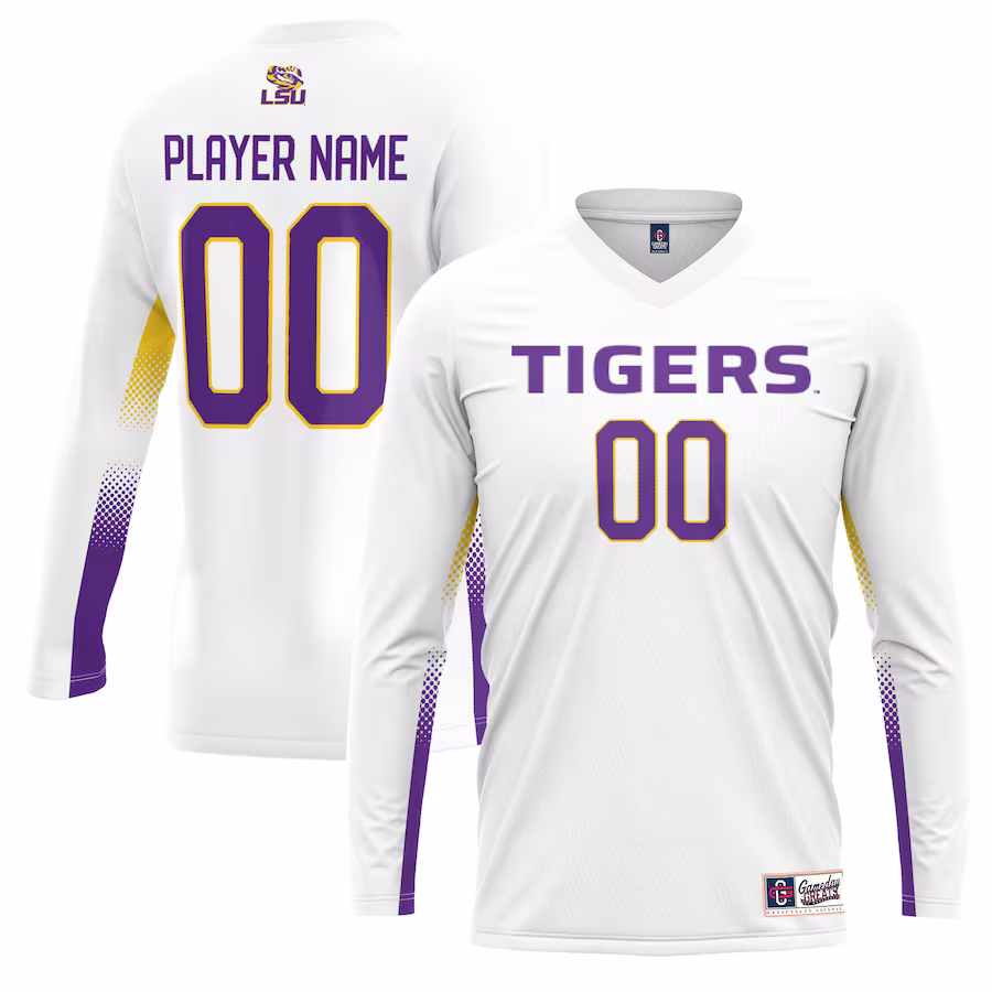 LSU Tigers GameDay Greats Unisex NIL Lightweight Volleyball Jersey - White - Jersey