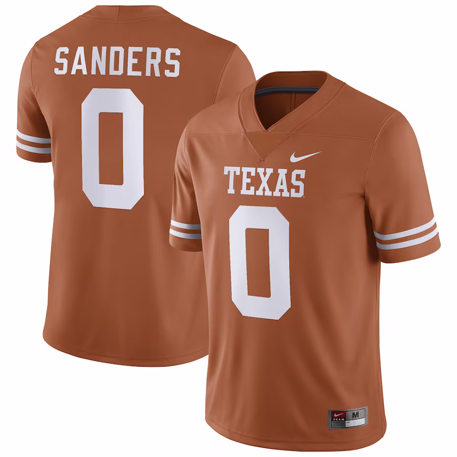 Ja'Tavion Sanders Texas Longhorns Nike Player Game Jersey - Texas Orange - Jersey