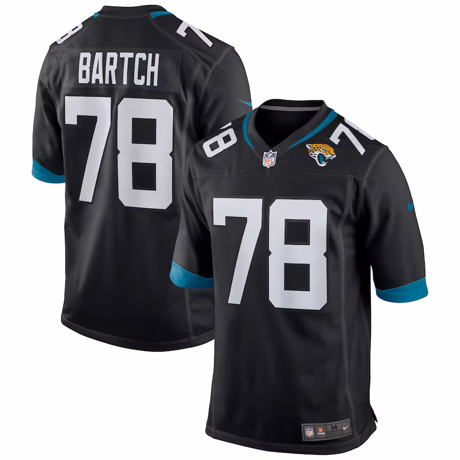 Men's Jacksonville Jaguars Ben Bartch Nike Black Game Jersey - Jersey