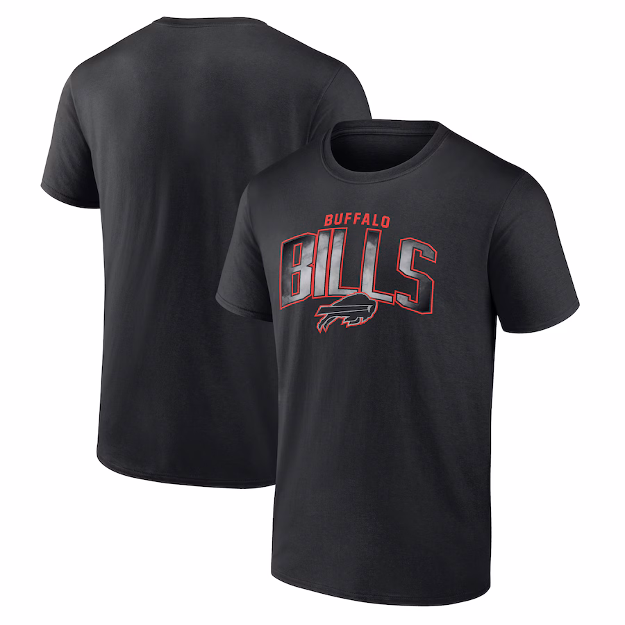 Men's Buffalo Bills Black Smoke Arch T-Shirt - Jersey