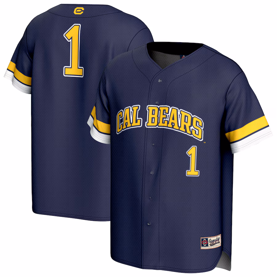 Unisex GameDay Greats  Navy Cal Bears Pick-A-Player Baseball Fashion Jersey - Jersey