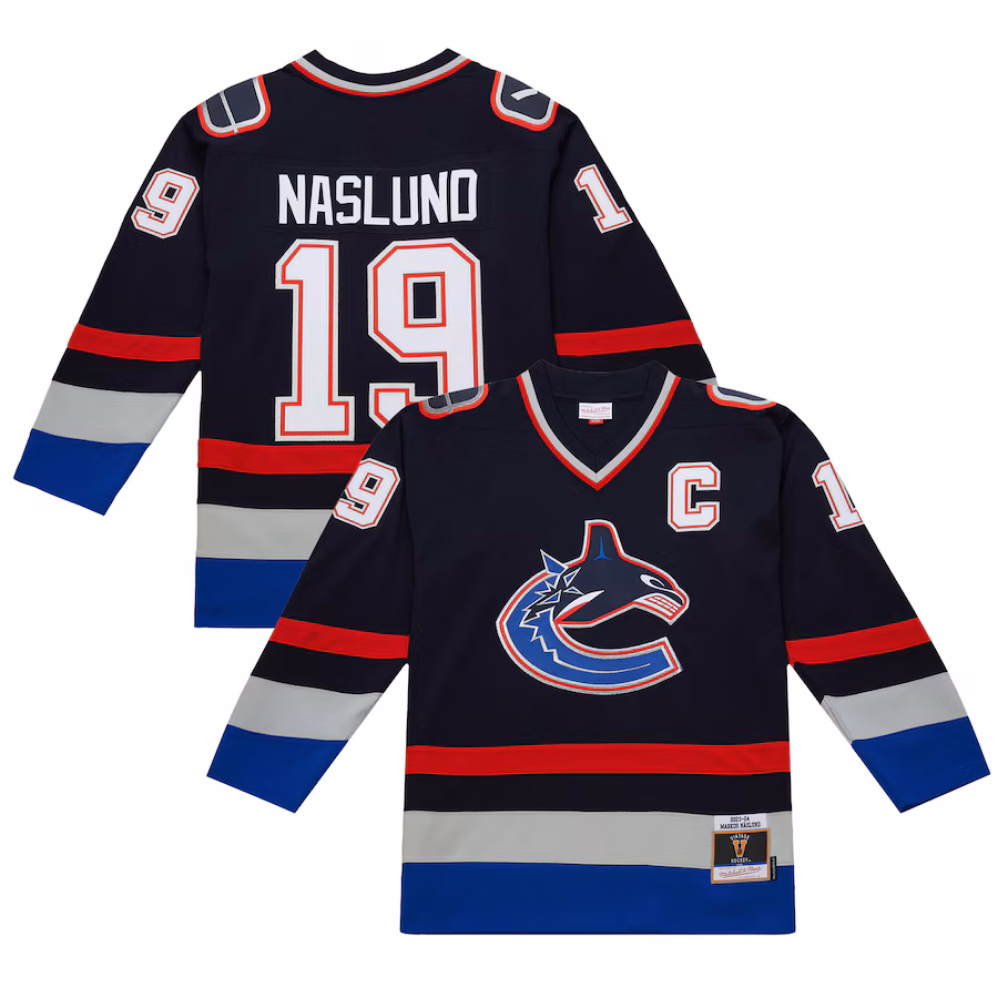 Men's Vancouver Canucks Markus Naslund Navy 2003-04 Power Play Jersey - Jersey