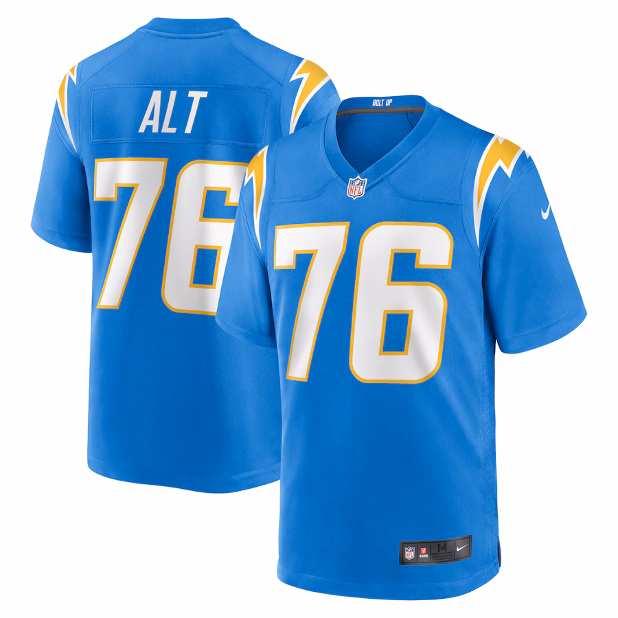 Men's Los Angeles Chargers Joe Alt Nike Powder Blue Player Game Jersey - Jersey