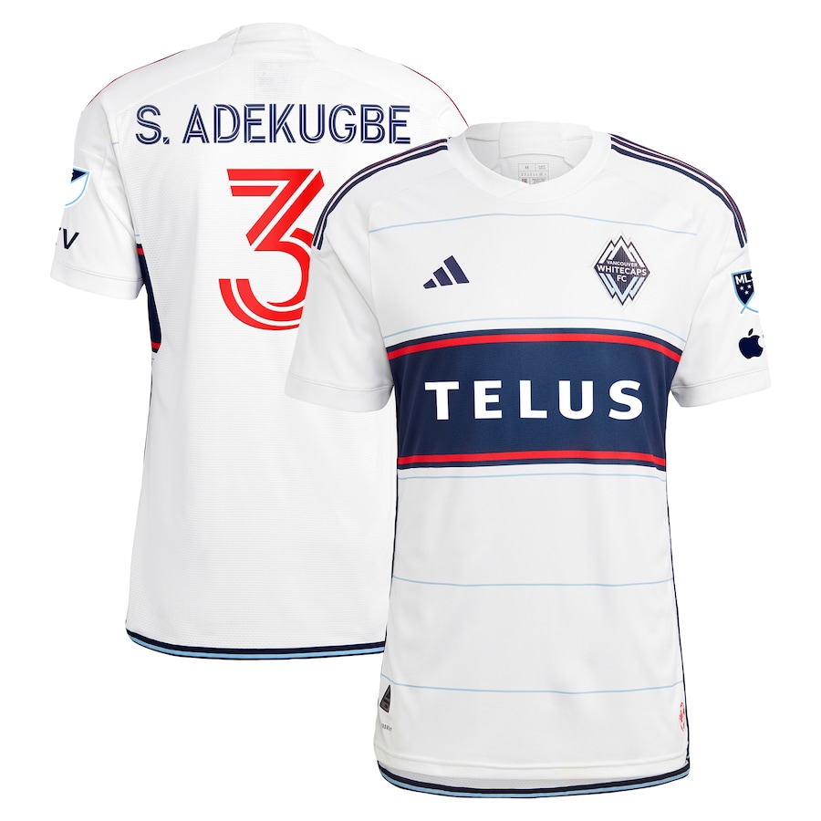 Men's Vancouver Whitecaps FC Samuel Adekugbe adidas White 2024 Bloodlines Authentic Player Jersey - Jersey