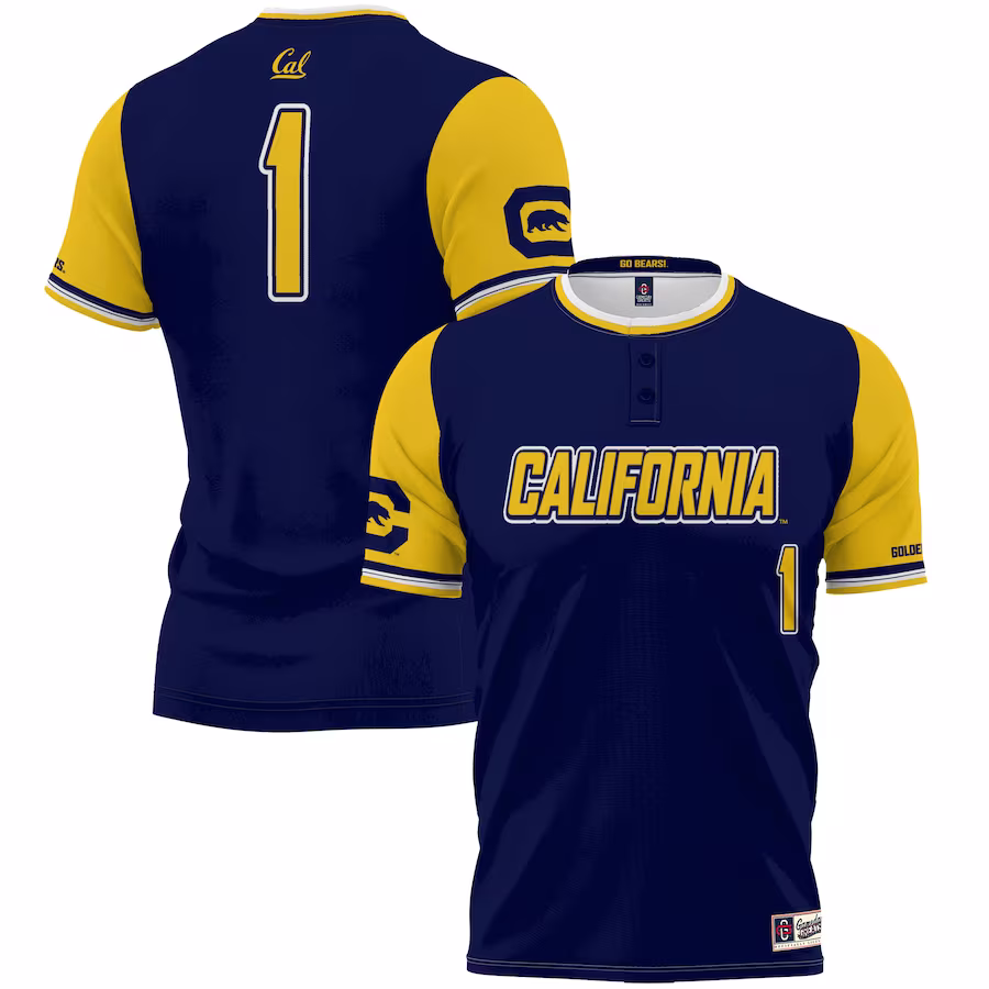 #1 Cal Bears GameDay Greats Lightweight Softball Jersey - Navy - Jersey