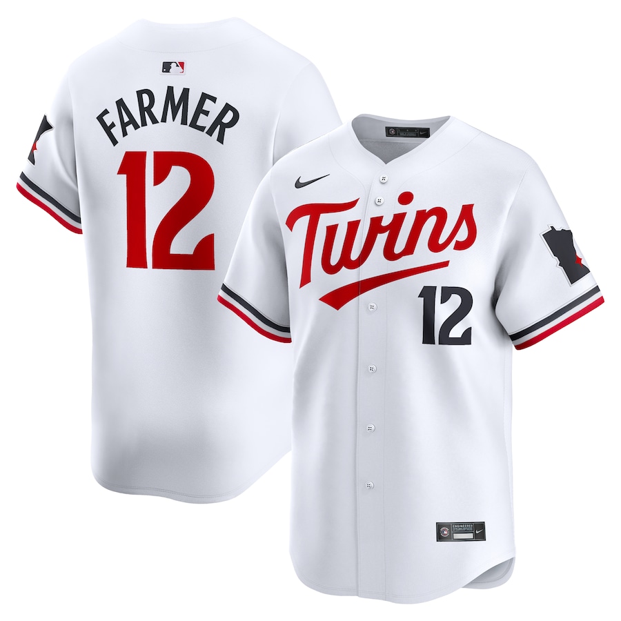 Men's Minnesota Twins Kyle Farmer Nike White Home Limited Player Jersey - Jersey