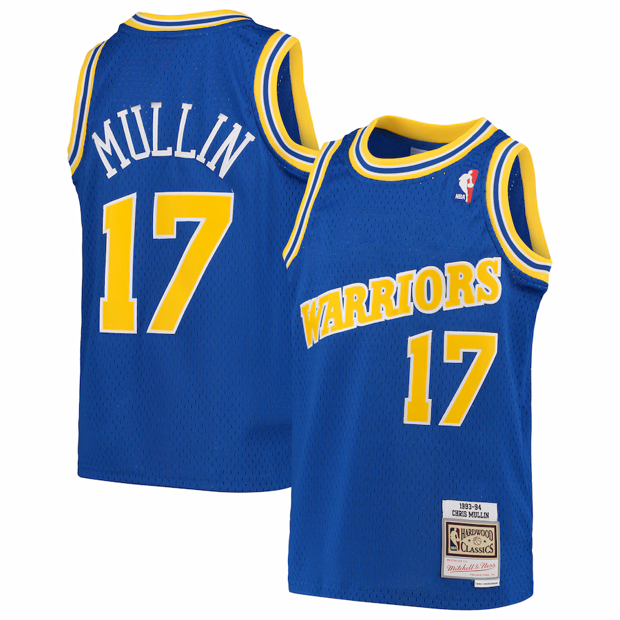 Youth Golden State Warriors Chris Mullin Mitchell & Ness Royal 1993/94 Hardwood Classics Swingman Jersey - Jersey