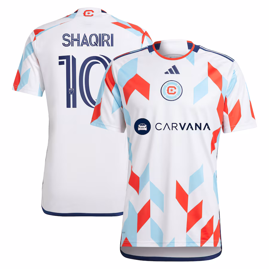 Men's Chicago Fire Xherdan Shaqiri adidas White 2024 A Kit For All Replica Player Jersey - Jersey