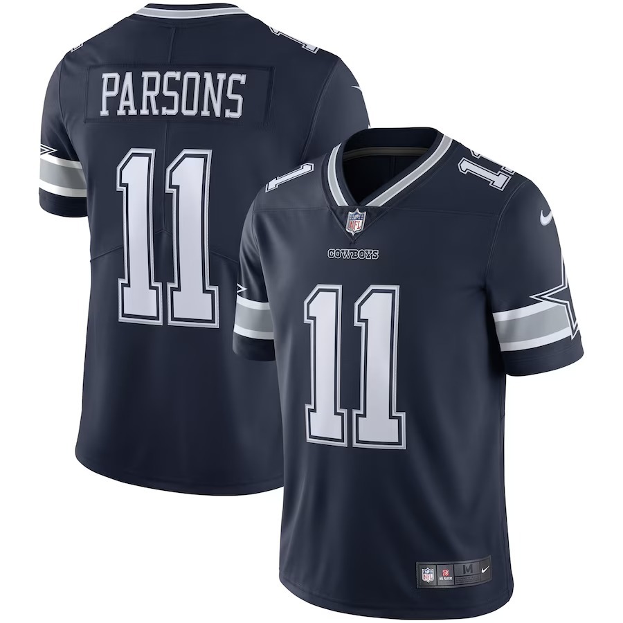 Men's Dallas Cowboys Micah Parsons Nike Navy Vapor Limited Jersey - Jersey