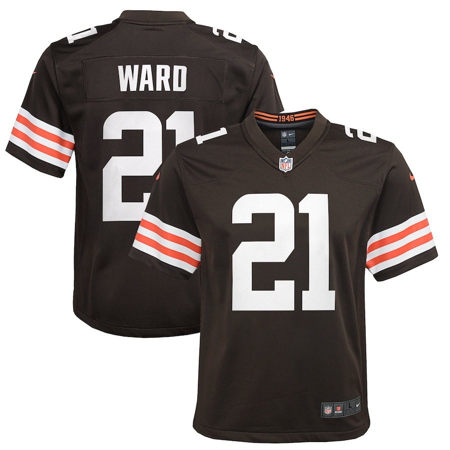 Youth Cleveland Browns Denzel Ward Nike Brown Game Jersey - Jersey