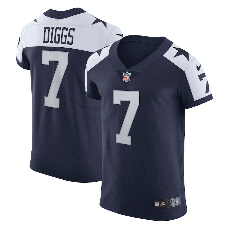 Men's Dallas Cowboys Trevon Diggs Nike Navy Alternate Vapor Elite Jersey - Jersey
