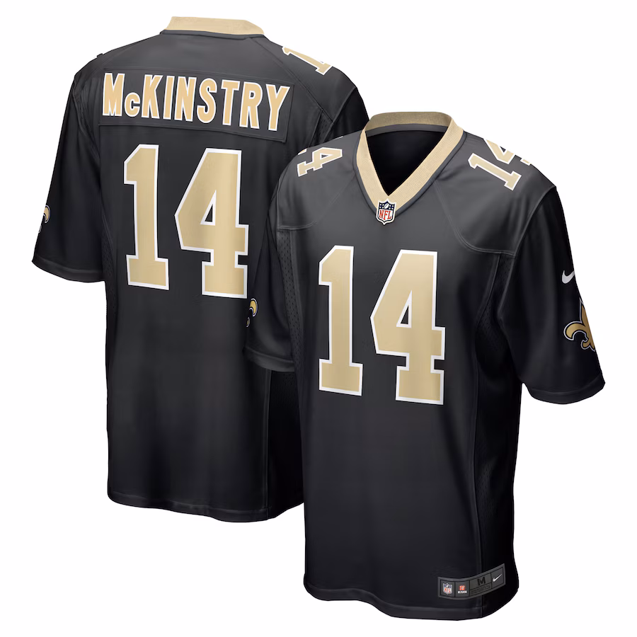 Men's New Orleans Saints Ga'Quincy McKinstry Nike Black Player Game Jersey - Jersey