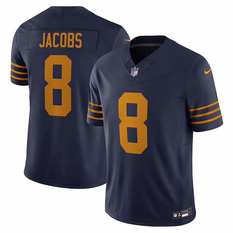 Men's Green Bay Packers Josh Jacobs Nike Navy The 1923 Classic Vapor F.U.S.E. Limited Jersey - Jersey