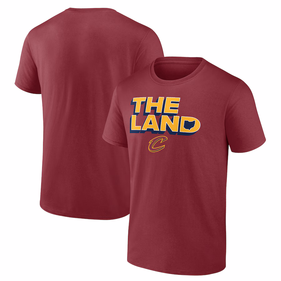 Men's Cleveland Cavaliers Wine Hometown Collection The Land T-Shirt - Jersey