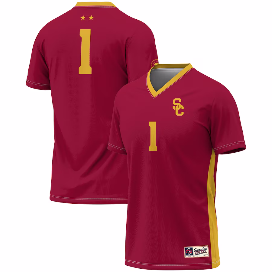 #1 USC Trojans GameDay Greats Unisex Lightweight Soccer Fashion Jersey - Cardinal - Jersey
