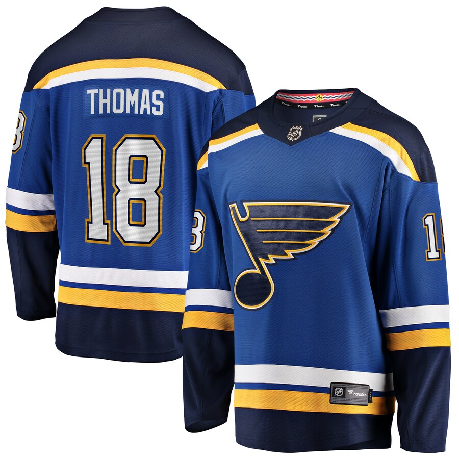 Men's St. Louis Blues Robert Thomas Fanatics Branded Blue Home Breakaway Player Jersey - Jersey
