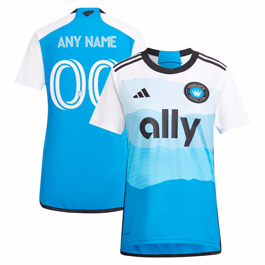 Women's Charlotte FC  adidas Blue 2024 The Carolina Kit: Explore Custom Replica Jersey - Jersey