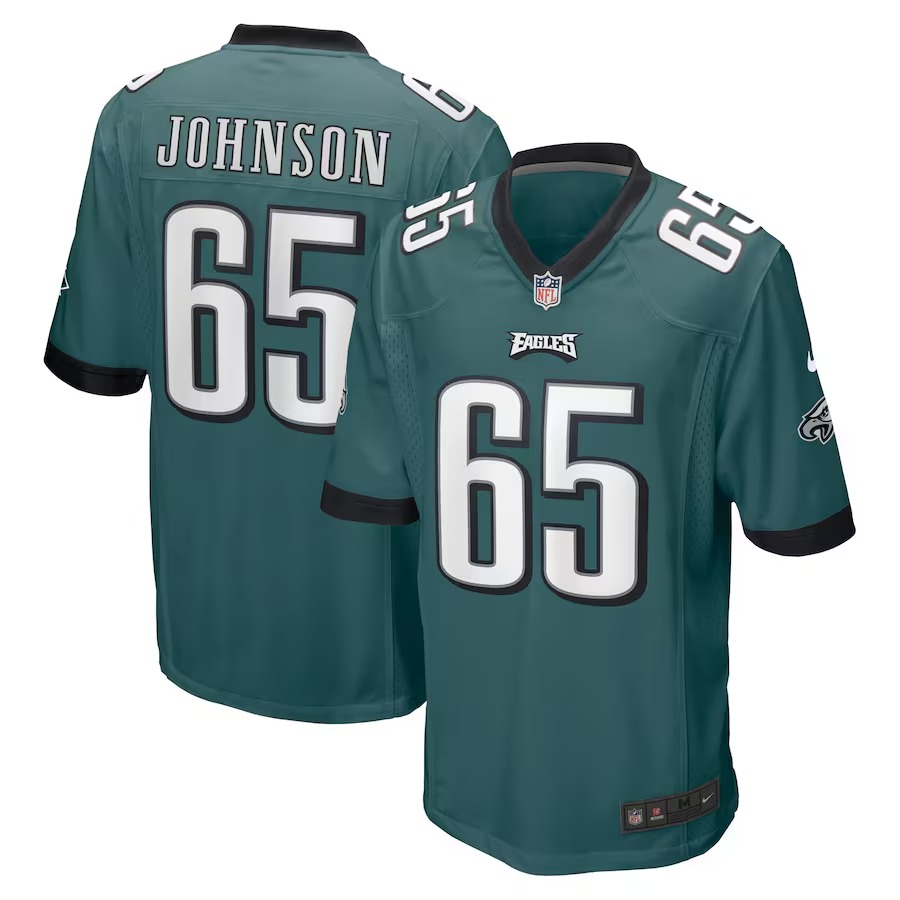 Men's Philadelphia Eagles Lane Johnson Nike Midnight Green Game Jersey - Jersey